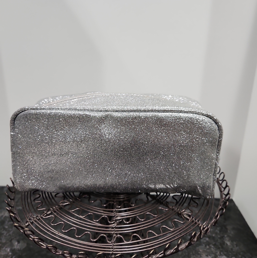 Morphe Silver Glitter Cosmetic Bag